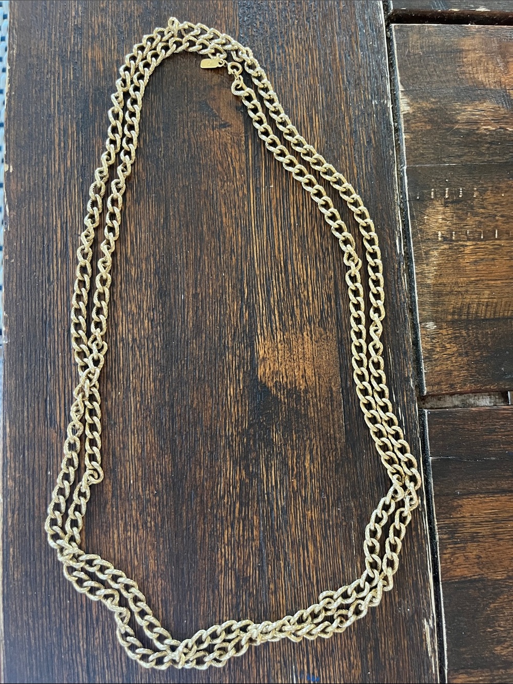 Vintage Monet Gold-Tone Multi-Strand Chain Necklace - Women's Jewelry